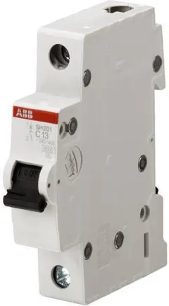Автоматичен прекъсвач SH201 1P 10A крива С 6kA ABB · 2CDS211001R0104