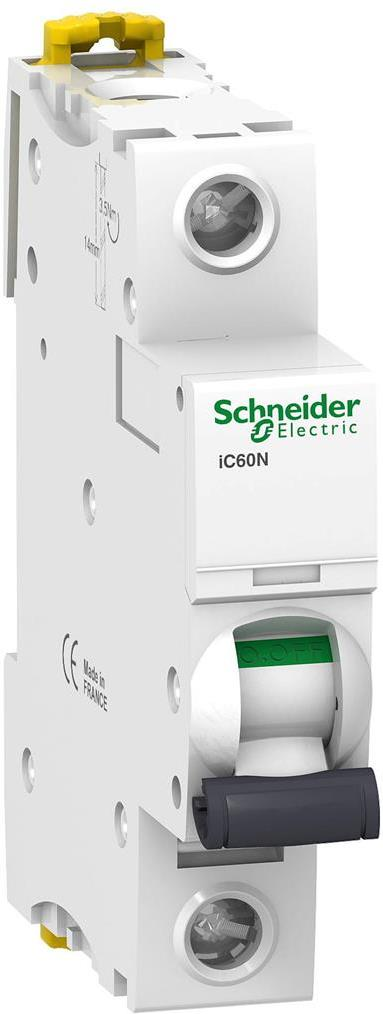 Schneider – Автоматичен прекъсвач Acti 9 iC60N 1P 63A крива D 6kA SE – iC60N крива D