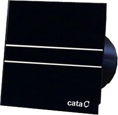 Вентилатор E-100GTBK TIMER ф100мм, цвят Черен, 115м3/ч, 8W, 31dB CATA · C00900502