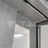 22W LED Магнитен Линеен Осветител 6400K Черно Тяло — снимка 9