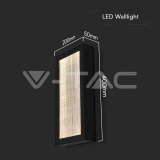 20W Стенна Лампа (W200*D50*H400мм) 3000K Черно Тяло IP65 — снимка 5