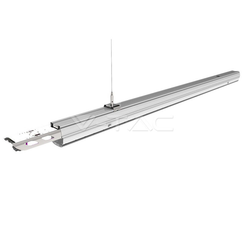 V-TAC – 50W LED Линеен Осветител Подчинен Неутрално Бяла Светлина 90° – LED Линейно Осветление
