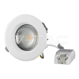 40W СОВ Луна Кръгла A++ 120lm/W 6500K — снимка 2