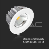 40W СОВ Луна Кръгла A++ 120lm/W 6500K — снимка 8