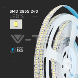 LED Лента SMD2835 240/1 High Lumen Топло Бяла Невлагозащитена — снимка 5