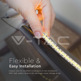 LED Лента SMD2835 240/1 High Lumen Топло Бяла Невлагозащитена — снимка 6