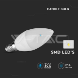 LED Крушка 3.7W E14 Кендъл 6500K — снимка 3