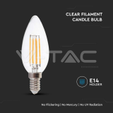 LED Крушка 4W Filament E14 Кендъл 4000K — снимка 2