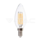 LED Крушка 4W Filament E14 Кендъл 4000K — снимка 1