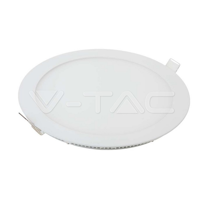 V-TAC – 12W LED Premium Панел Кръг 3000K – LED Мини Панели