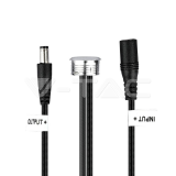 LED Ключ Touch Димер Сребро + Черно — снимка 2