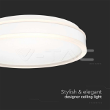 LED Осветител 38W Кръг за Таван Бяла Рамка 4000K — снимка 3