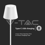 4W LED Лампион Презаредим Бял 3000K IP54 — снимка 6