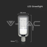 30W LED Улична Лампа Рогатка 6500К — снимка 5