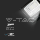 20W LED Прожектор с Фотоволтаичен Панел 6000K — снимка 5