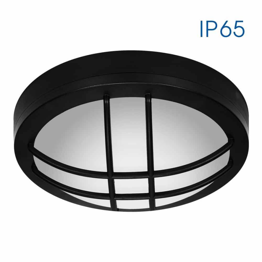 Vivalux – LED плафониера MEZZO/X LED ∙ 18W ∙ черен ∙ 4000K ∙ IP65 – Фасадни аплици и плафониери