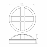 LED плафониера MEZZO/X LED ∙ 18W ∙ черен ∙ 4000K ∙ IP65 — снимка 8