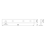 SLIM25 метална планка M-Track metal сет 2 бр./6 бр. нитове — снимка 8