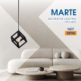 Полилей MARTE ∙ SSP765 ∙ 1хЕ27 ∙ декоративна решетка ∙ черен — снимка 6