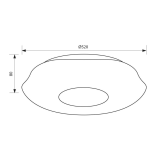 LED плафониера с дистанционно VIOLA LED ∙ 60W ∙ CCT ∙ 3000-6400K — снимка 7