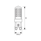LED лампа BRILA LED ∙ 3W ∙ 330lm ∙ G9 ∙ 3000K — снимка 4